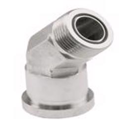 344-12-12 CD 62 STR SPLIT FLANGE ADAPTER 344-12-12 CD61/CD62 45 Degree Elbow ORFS Thread Split Flange
